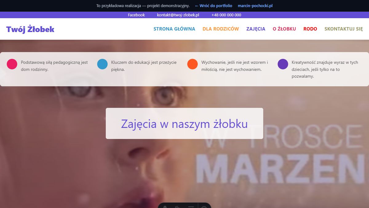 Demo · Żłobek — wariant klasyczny